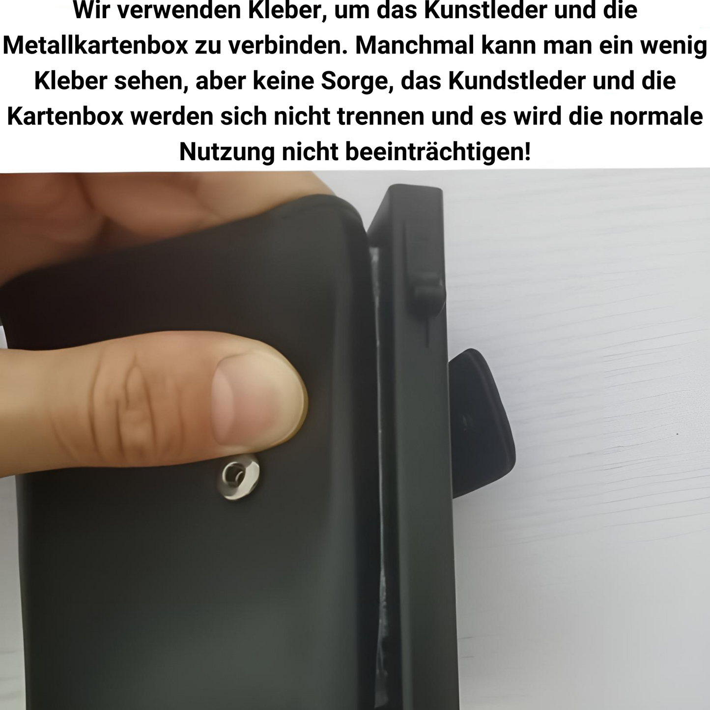 Kartenetui mit RFID Schutz Wallet Kunstleder Geldbörse Portemonnaie Geldbeutel