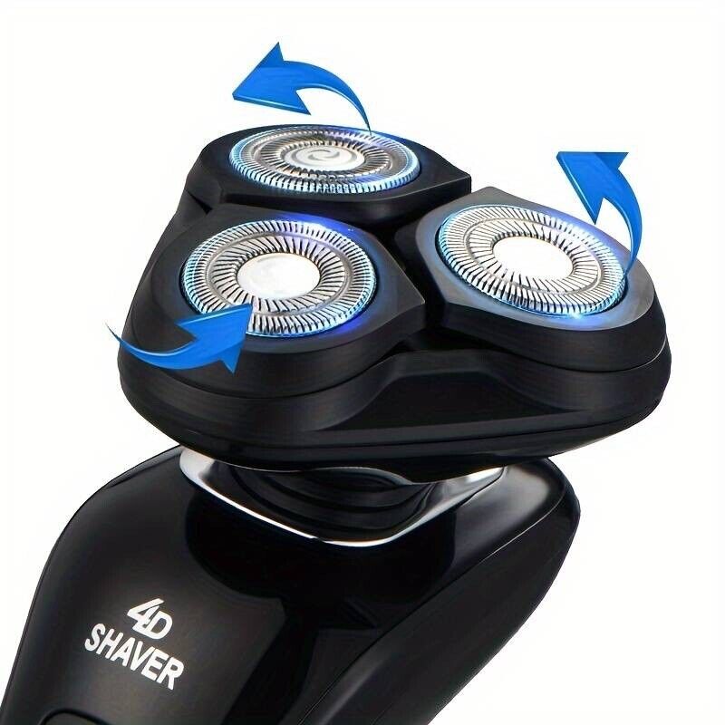 3D Elektrischer Rasierer Herrenrasierer Rasierapparate Nass Trocken Trimmer USB