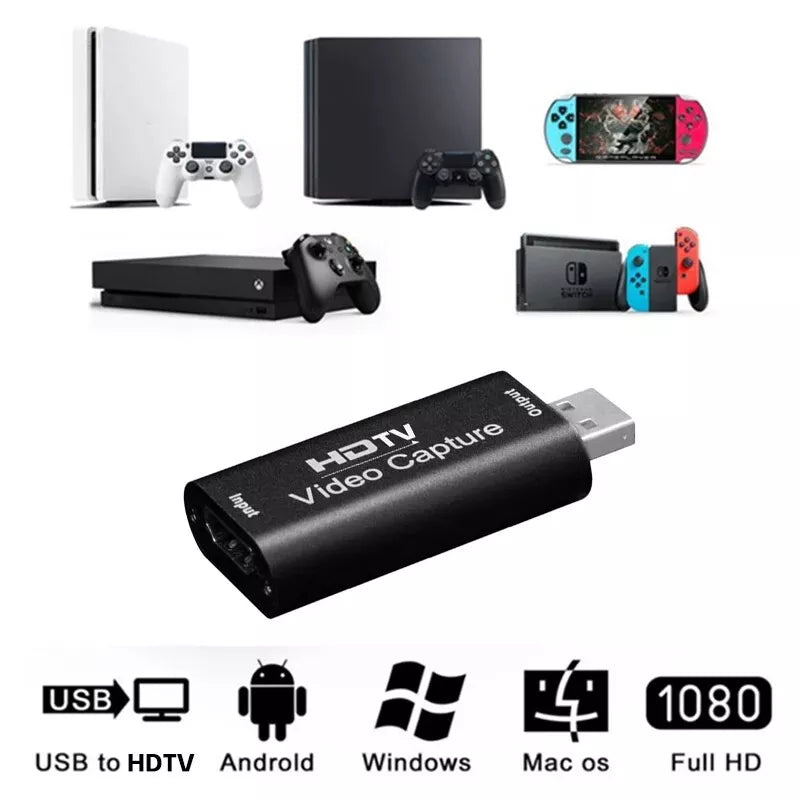 4K Video Capture Card HDMI auf USB 1080P Live Video Streaming Game Recorder NEU!