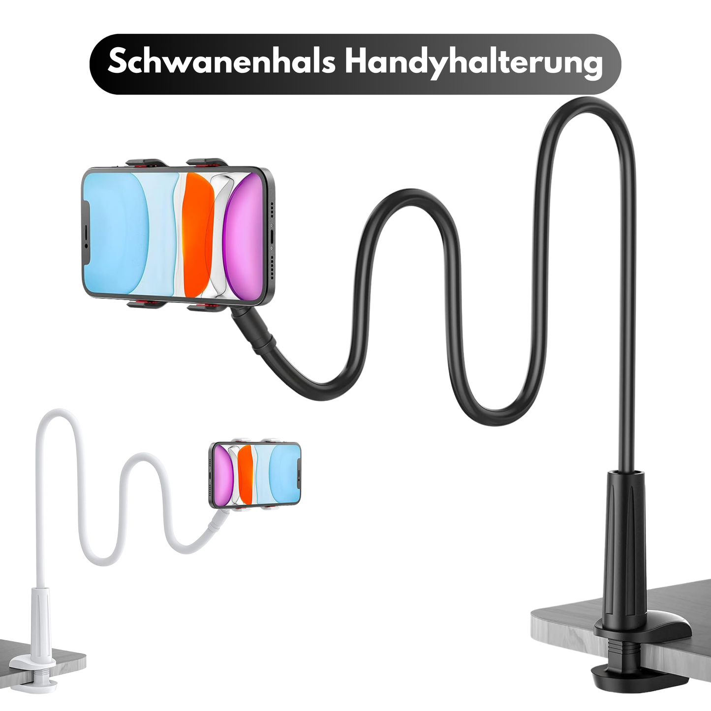 Schwanenhals Handy Halterung Halter Arm Handyhalter Bett Handyhalterung Tisch